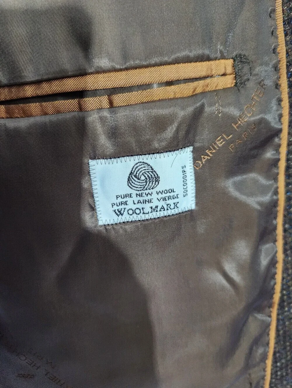 Daniel Hechter Brown Tweed Sport Coat - Picture 7 of 7